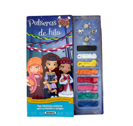 Książka po hiszpańsku dla dzieci „Pulseras de hilo – Princesas Piratas”